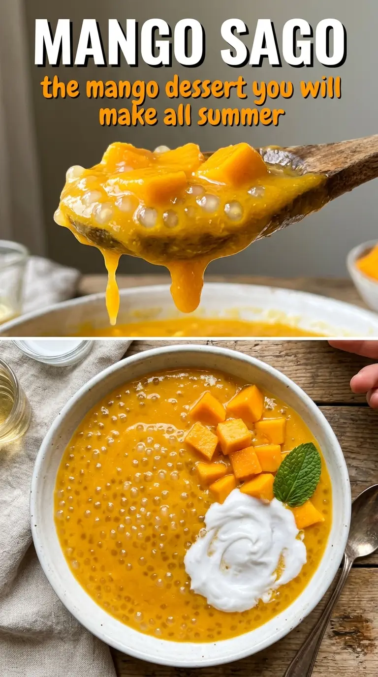 Mango Sago creamy tropical coconut