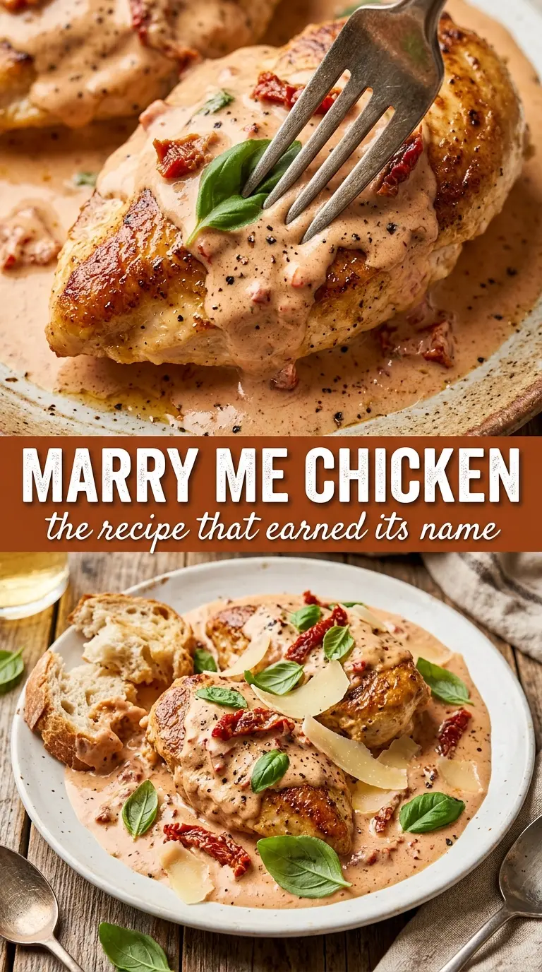 Marry Me Chicken creamy sun-dried tomato chicken