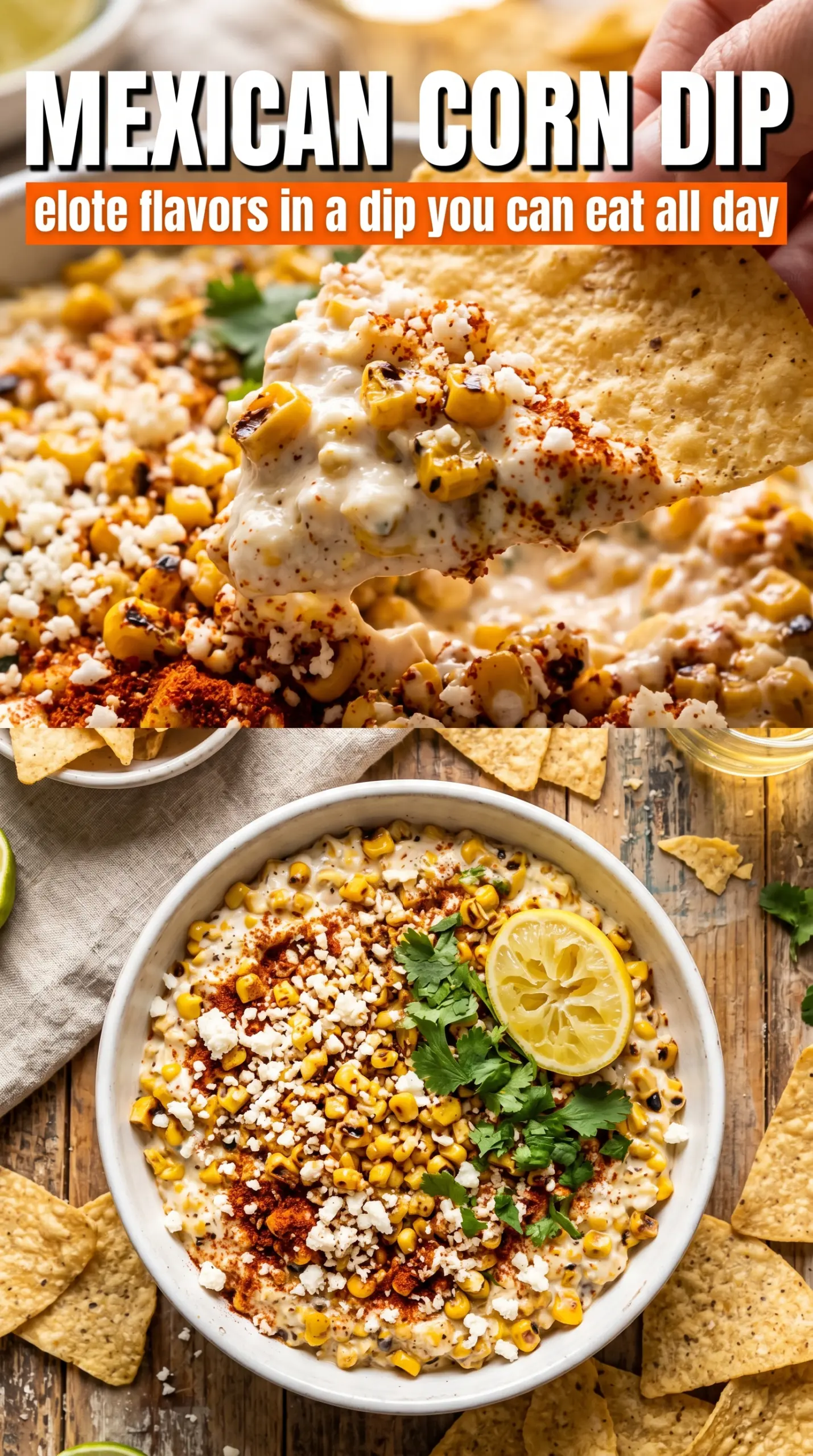 Mexican corn dip creamy charred cotija