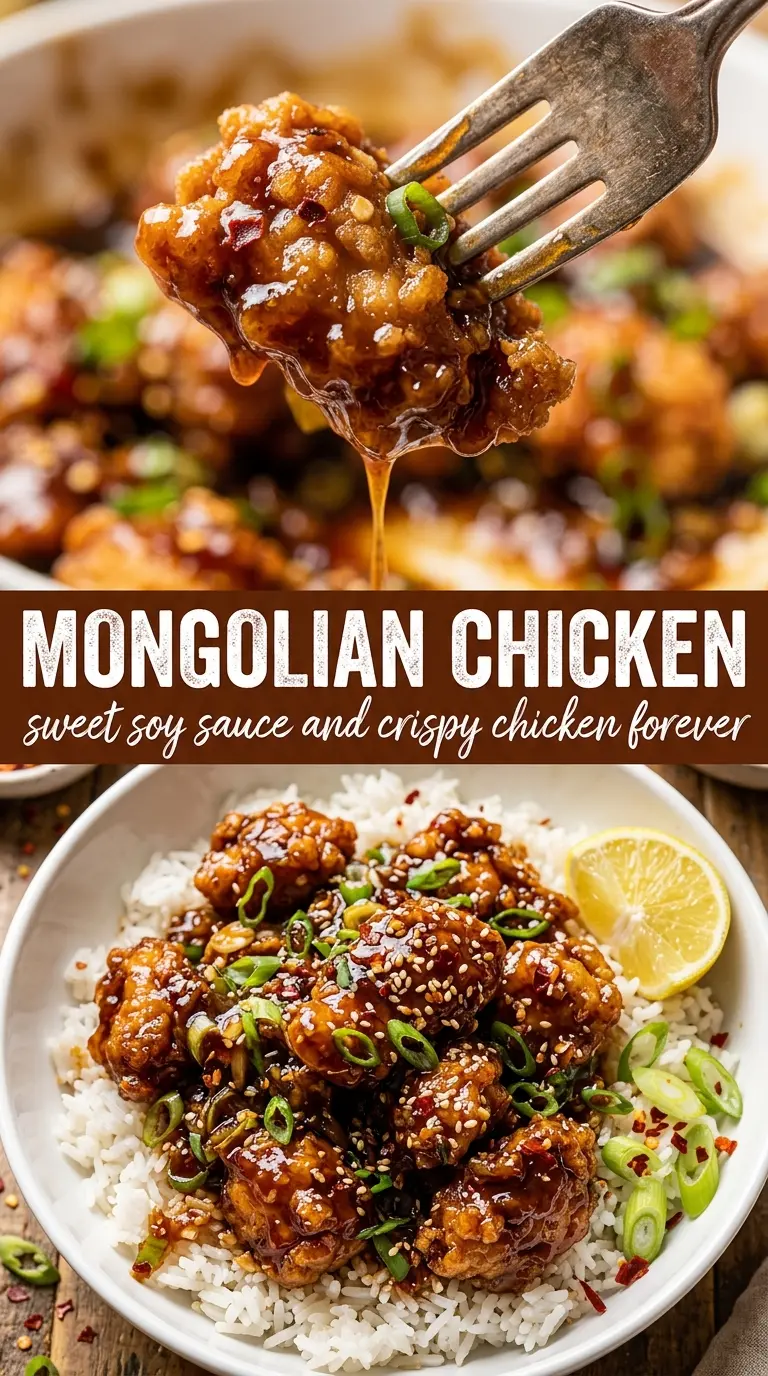 Mongolian Chicken sticky glossy