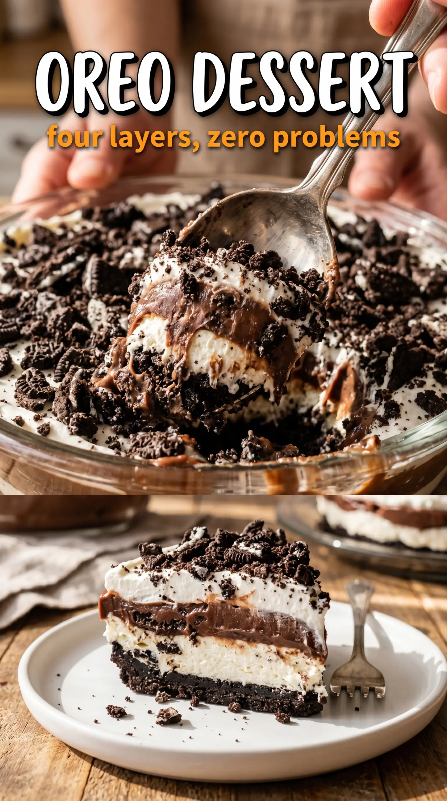 Oreo Dessert creamy layered no-bake