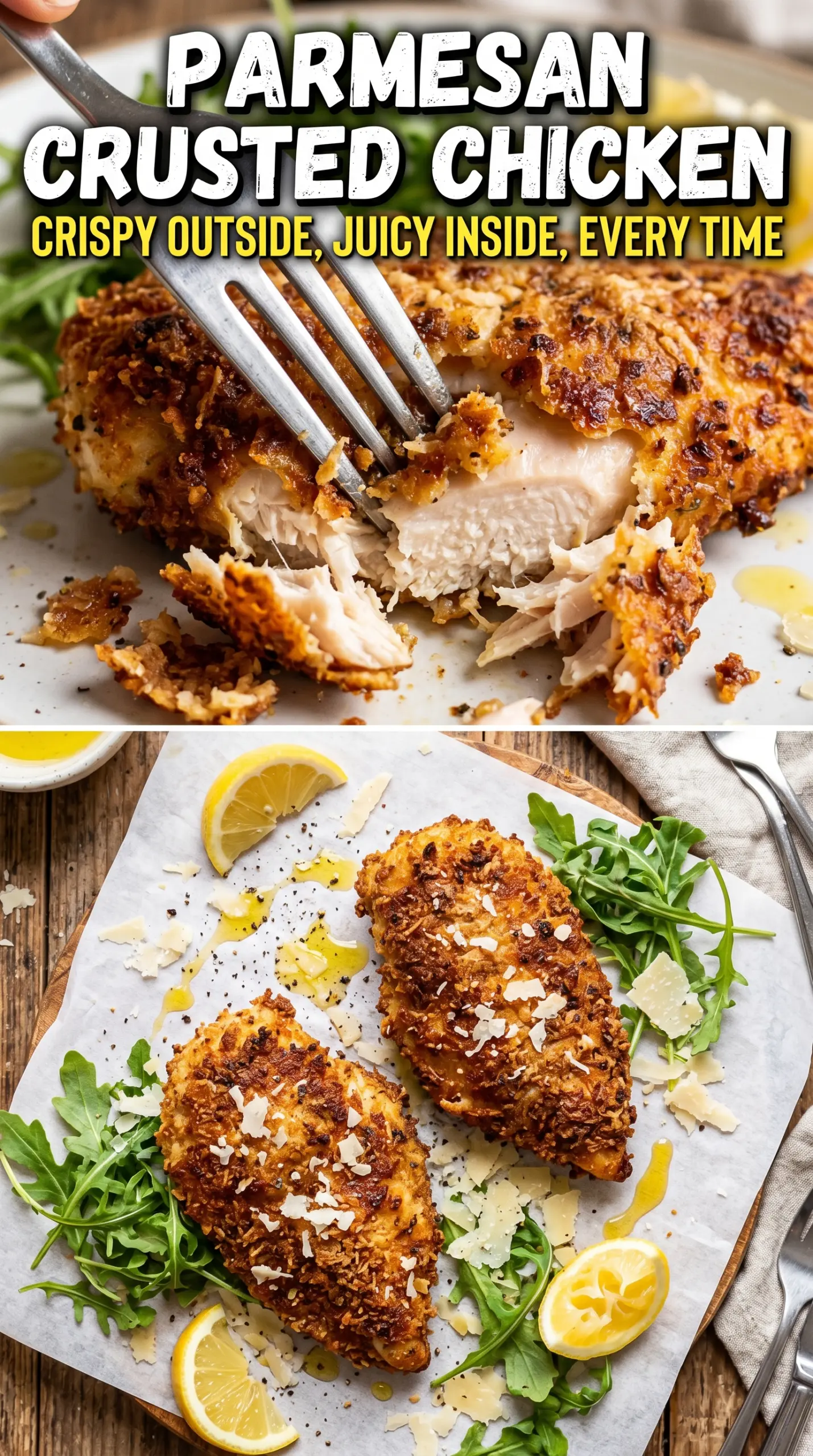Parmesan Crusted Chicken crispy golden