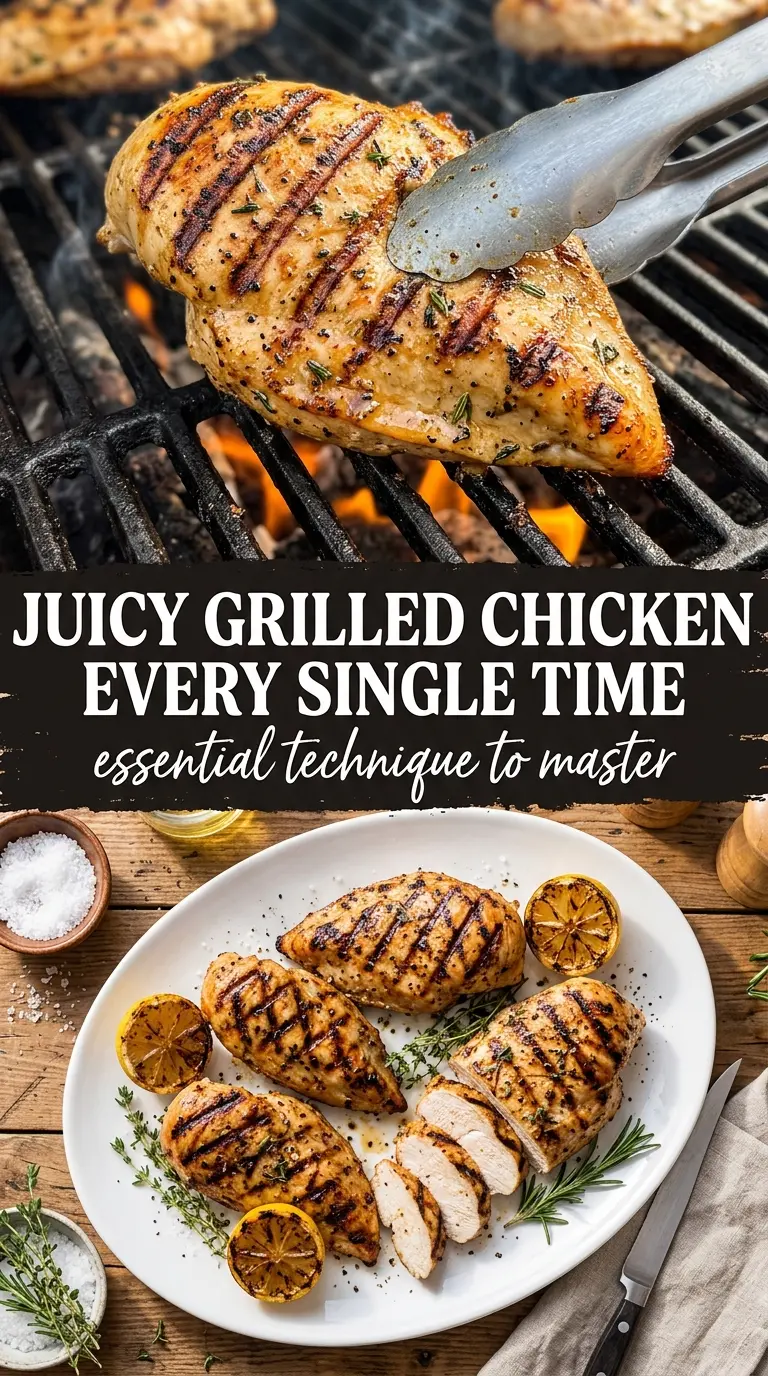 Perfect Grilled Chicken Breast juicy grill marks