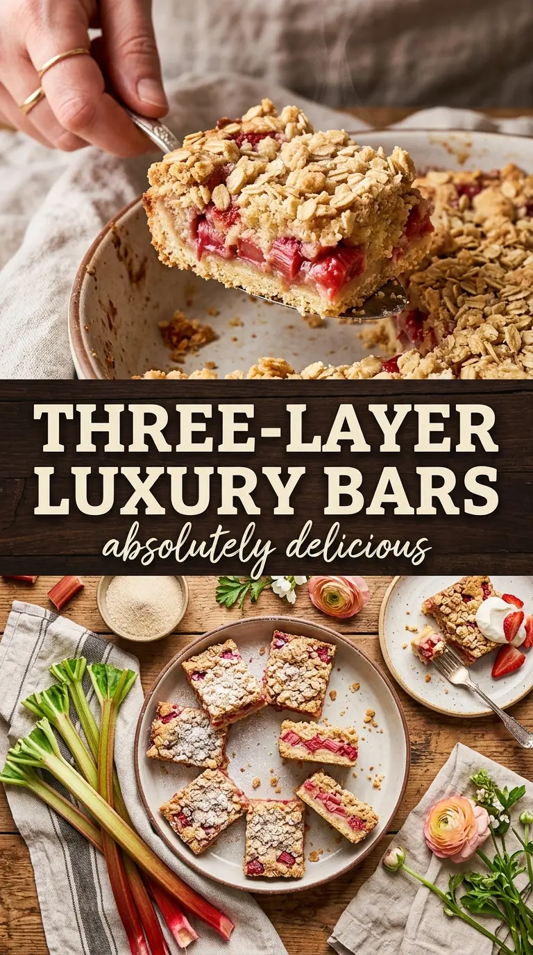 Rhubarb Shortbread Bars buttery rhubarb jam bars
