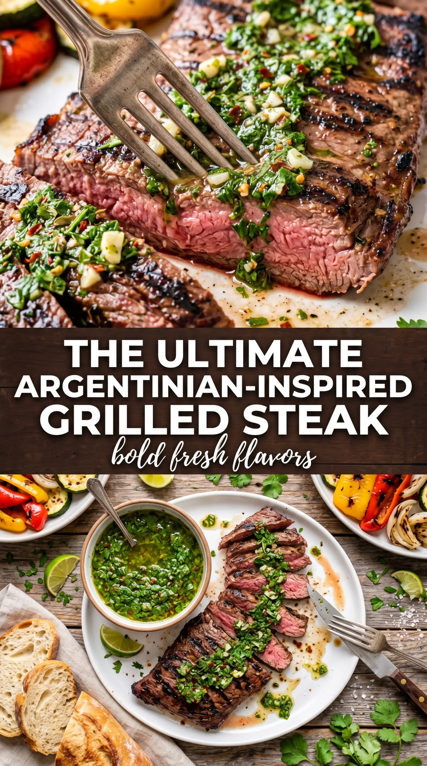 Skirt Steak Marinade with Chimichurri vibrant herby grilled