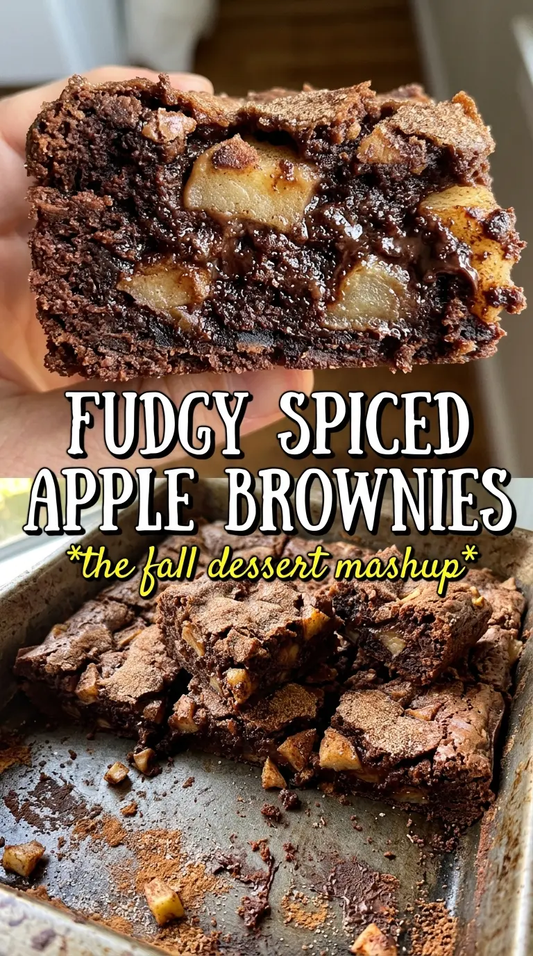 Apple Brownies fudgy cinnamon-apple bars