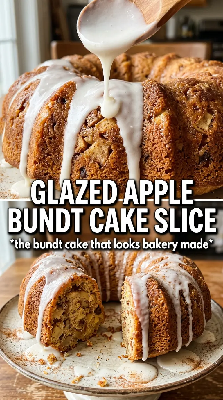 Apple Bundt Cake moist caramel-glazed walnut-studded
