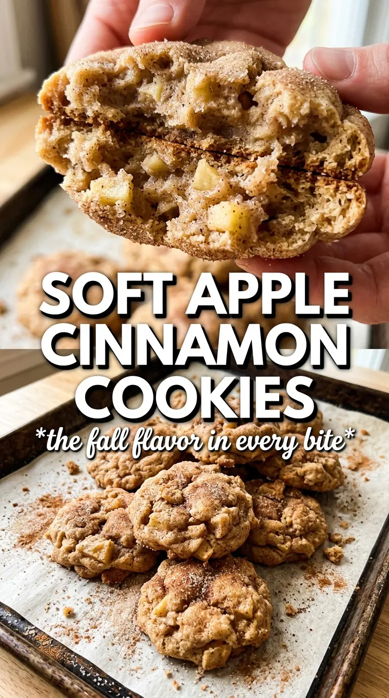 Apple Cinnamon Cookies soft spiced glazed