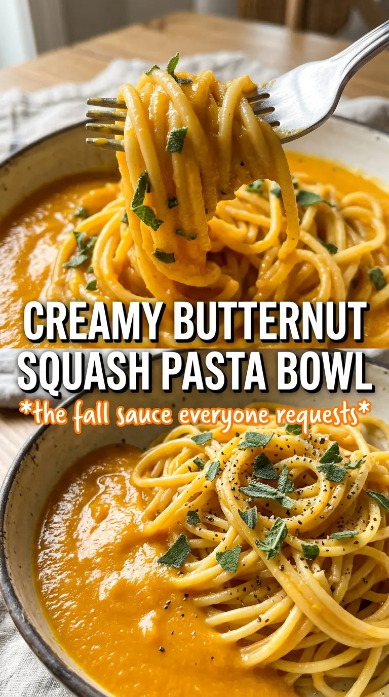 Butternut Squash Pasta Sauce silky golden-orange parmesan sage