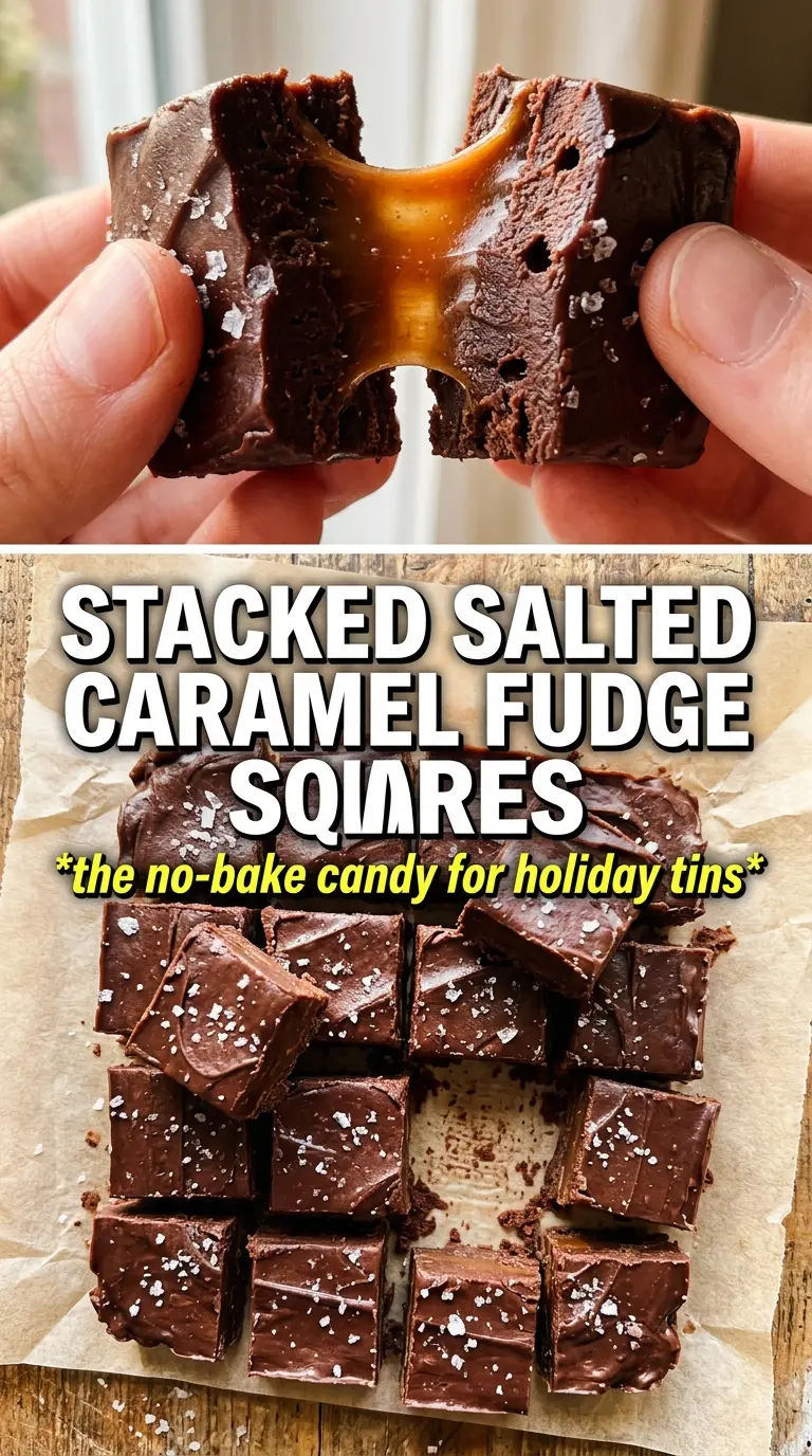 Caramel Fudge glossy amber squares sea salt