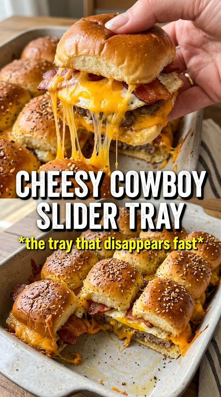 Cowboy Breakfast Sliders golden cheesy savory