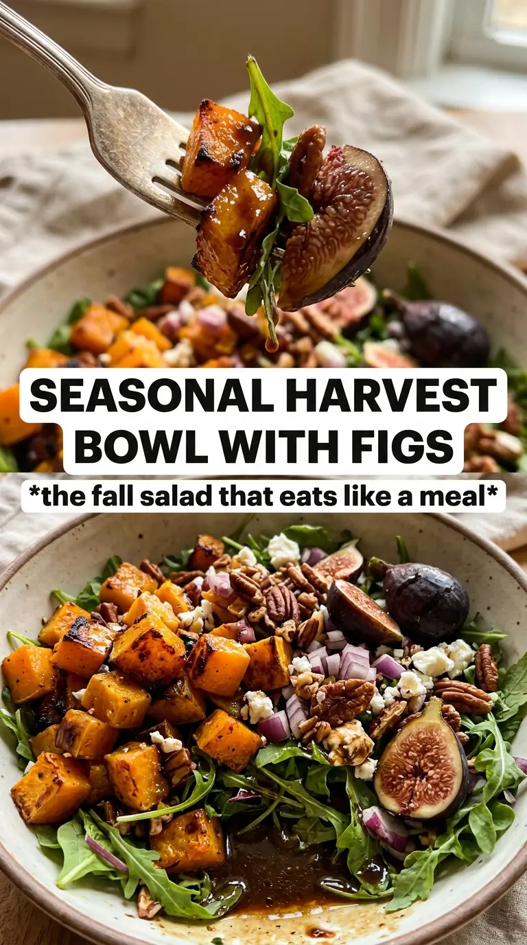 Harvest Bowls With Fig Balsamic Vinaigrette colorful autumn grain bowl