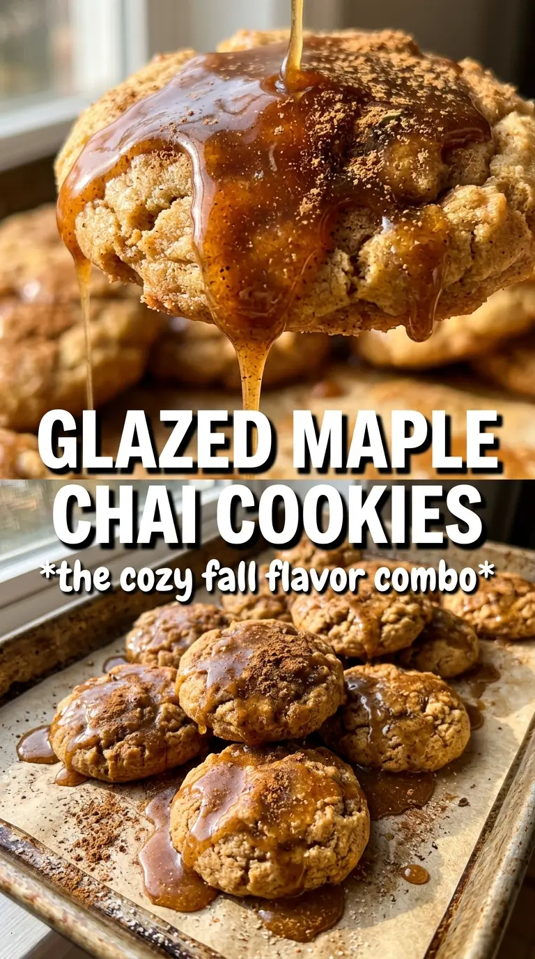 Maple Chai Cookies soft-baked spice glaze