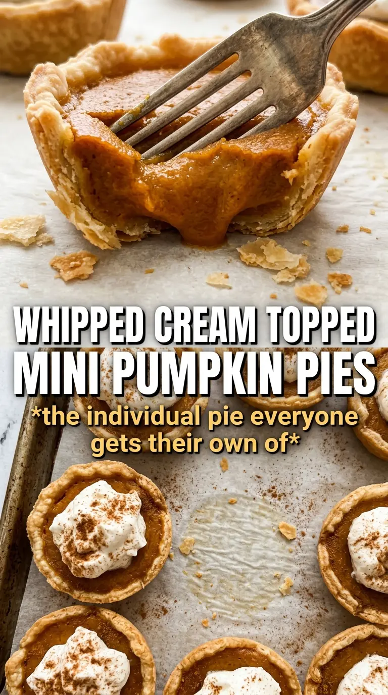 Mini Pumpkin Pies golden custard handheld dessert