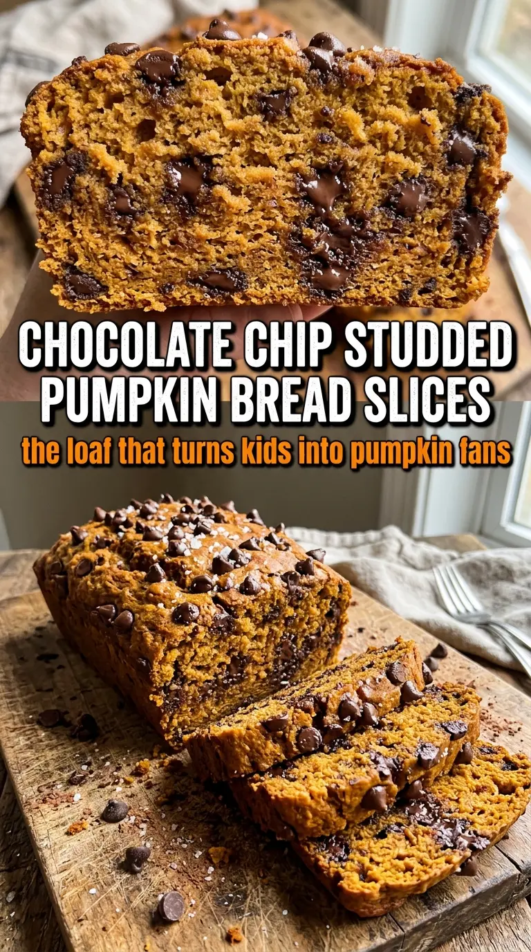 Pumpkin Chocolate Chip Bread moist chocolatey loaf