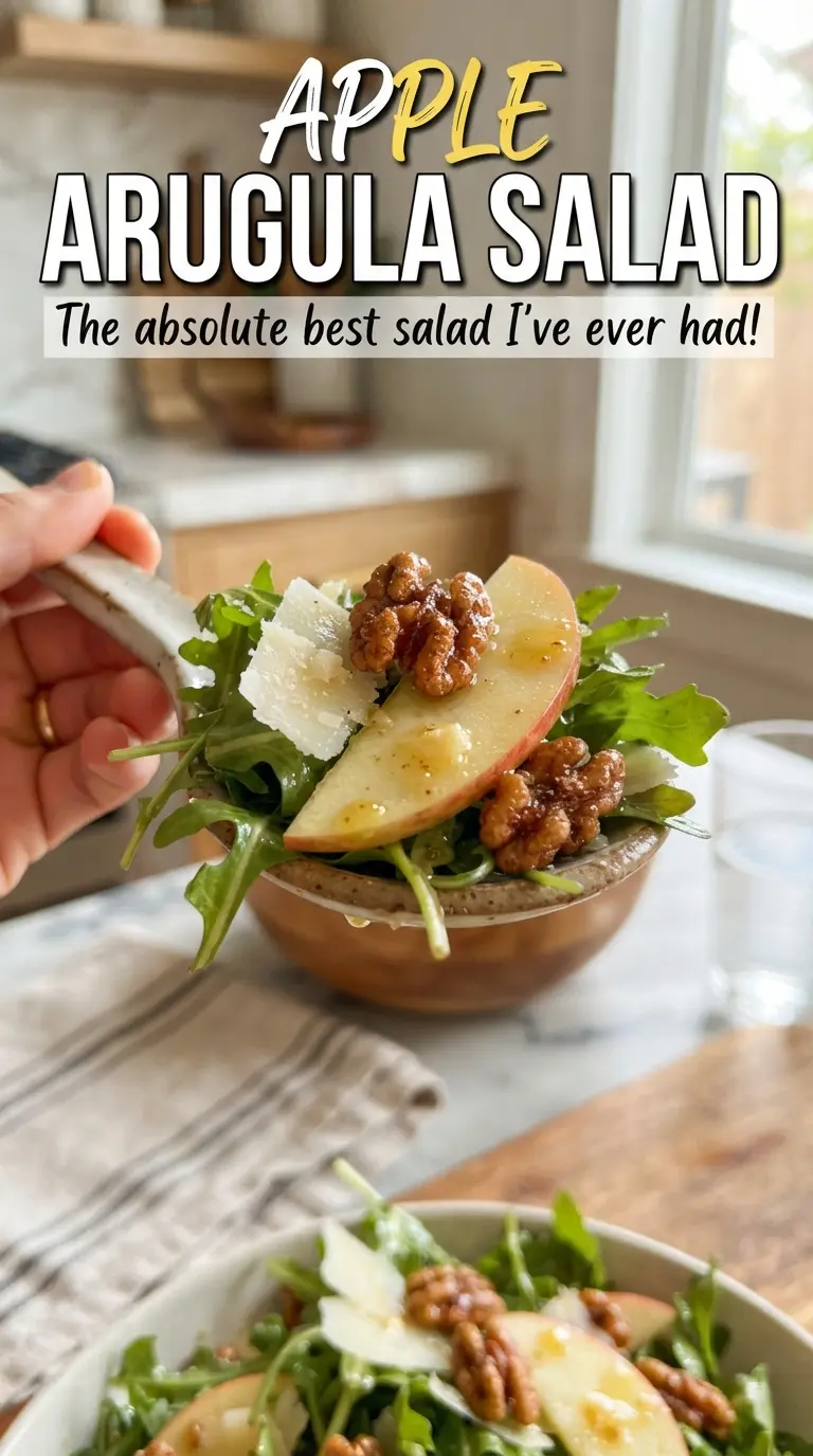 Apple Arugula Salad crisp peppery fresh