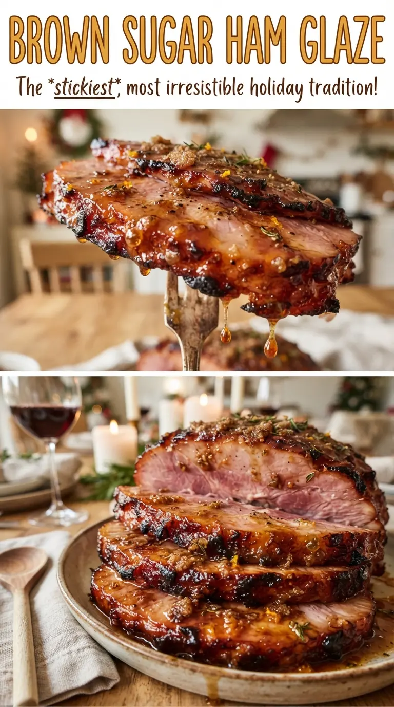 Brown Sugar Ham Glaze glossy sweet-savory