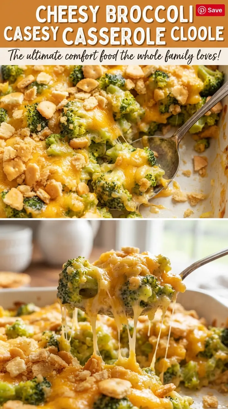 Cheesy Broccoli Casserole creamy golden