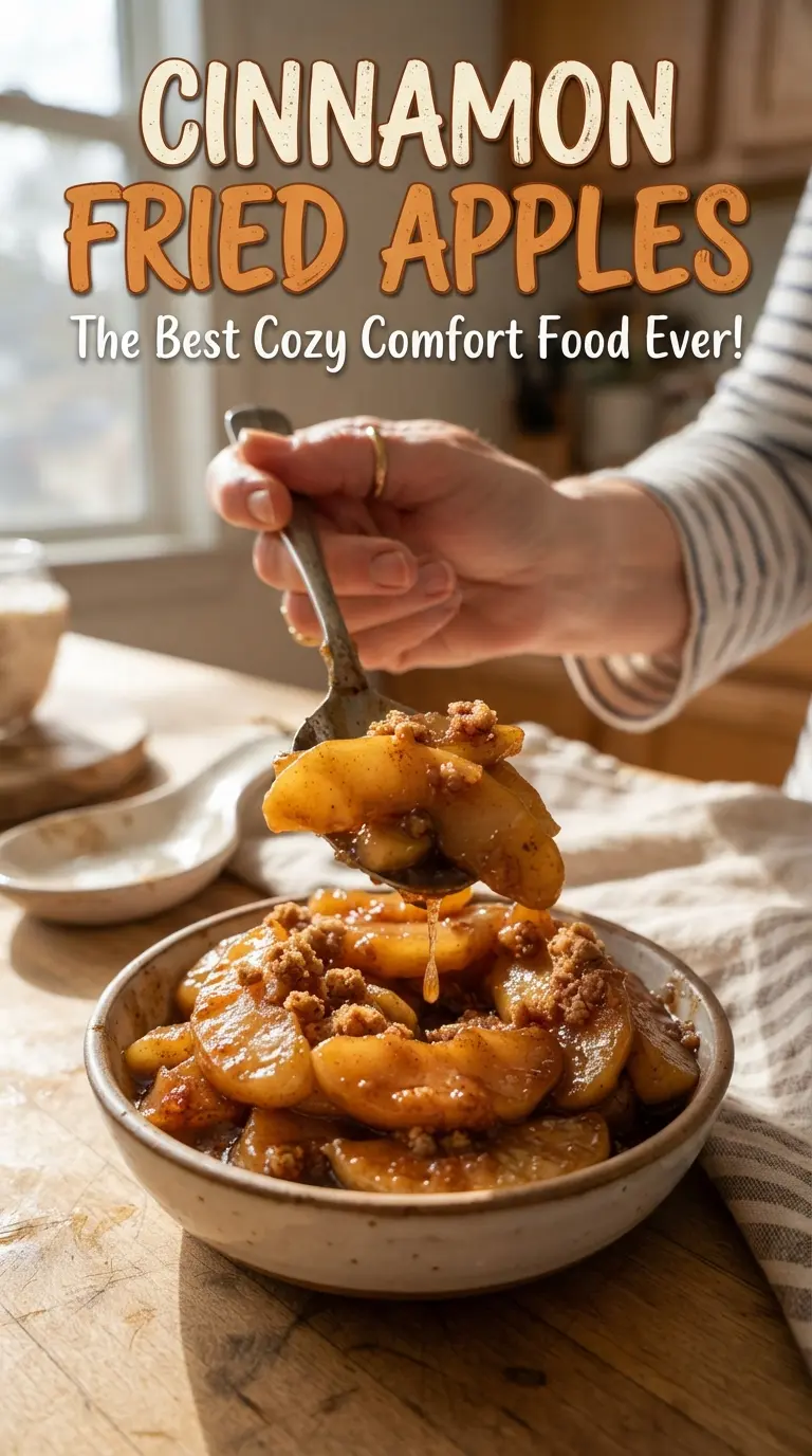Cinnamon Fried Apples tender glossy skillet