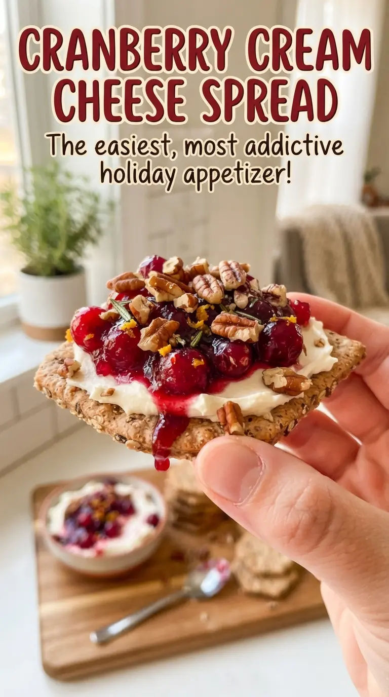 Cranberry Cream Cheese Spread fresh tart creamy