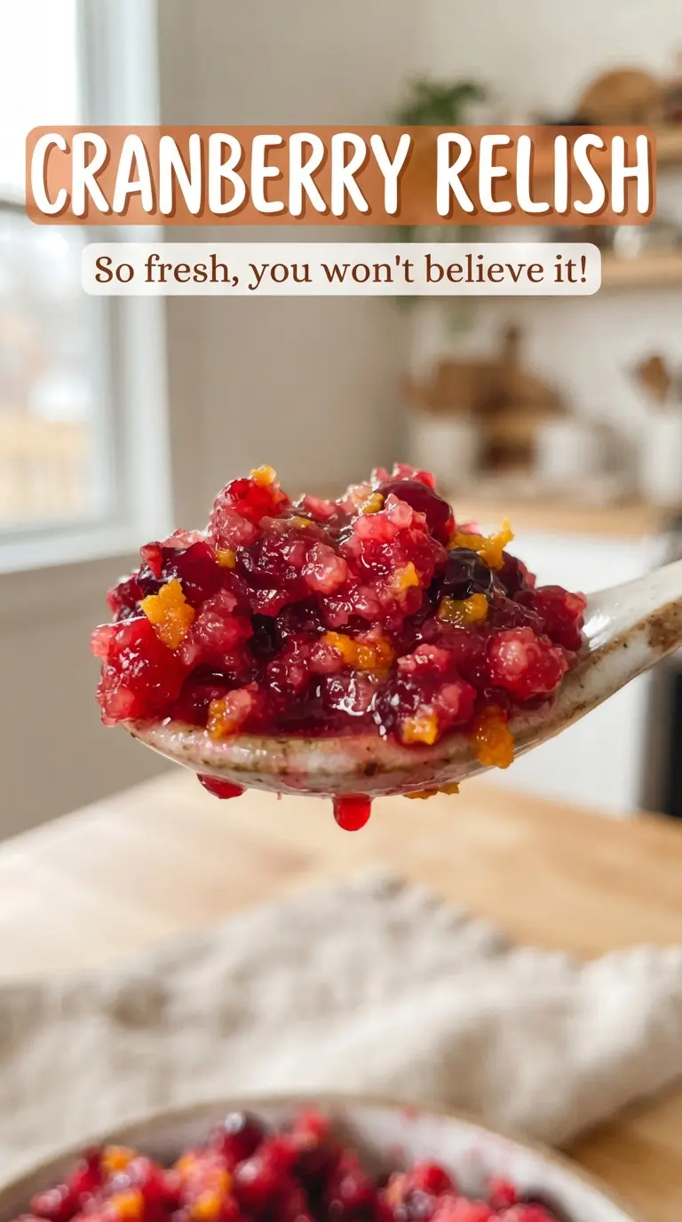 Cranberry relish bright chunky orange apple