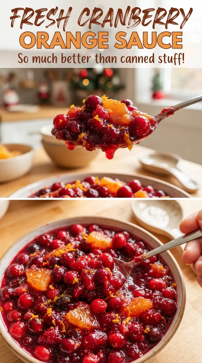 Fresh Cranberry Orange Sauce bright citrus