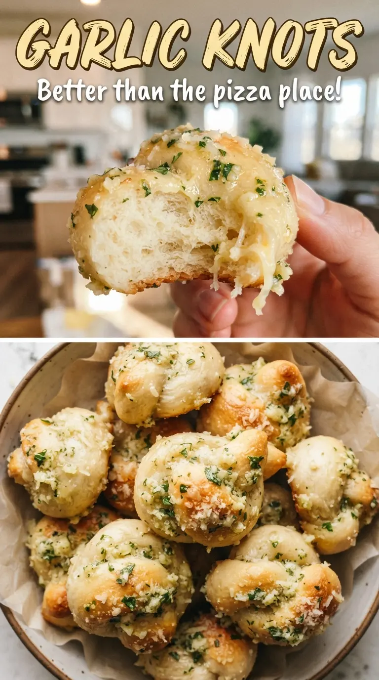 Garlic Knots golden buttery parsley Parmesan