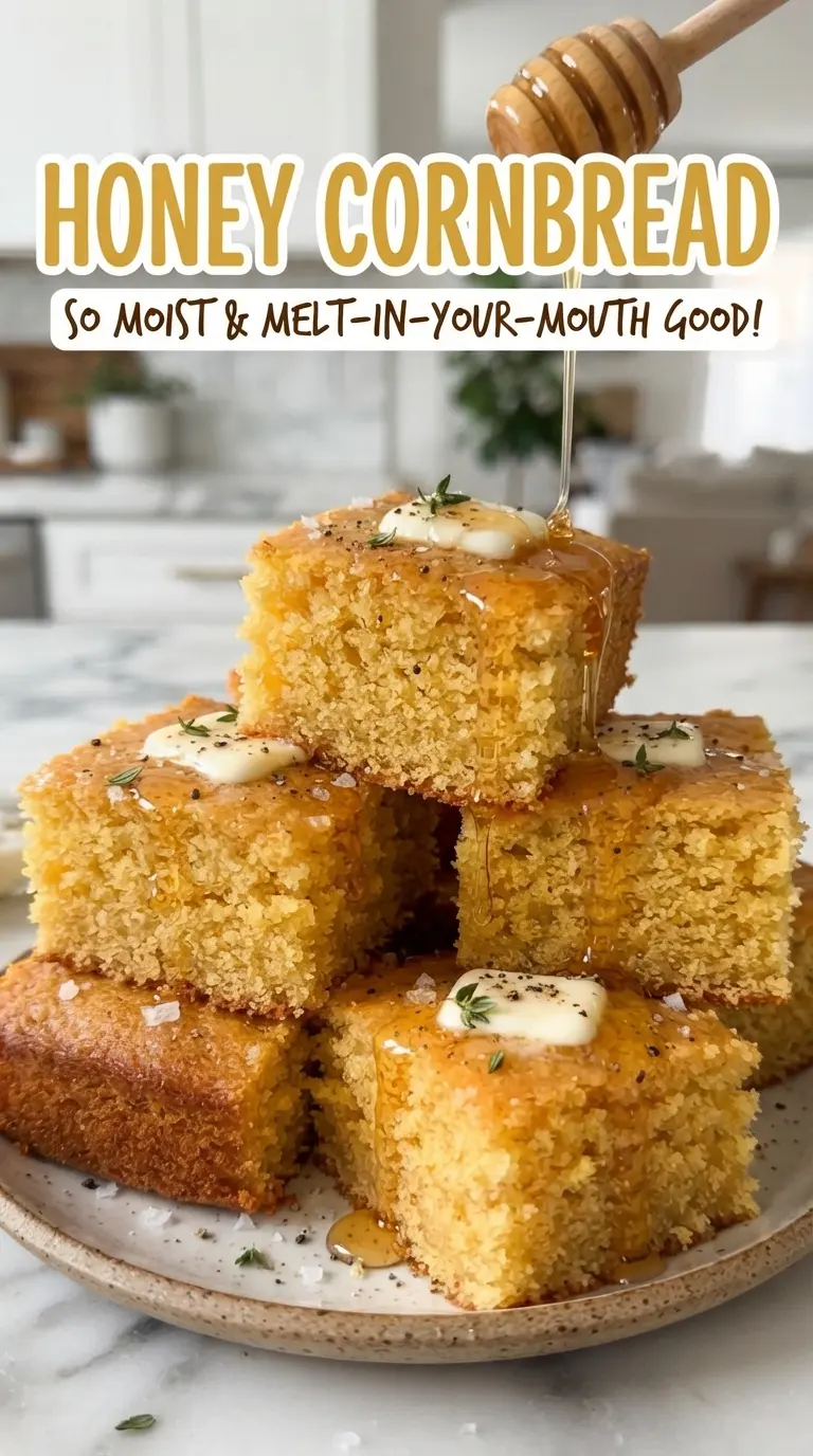 Honey Cornbread golden tender