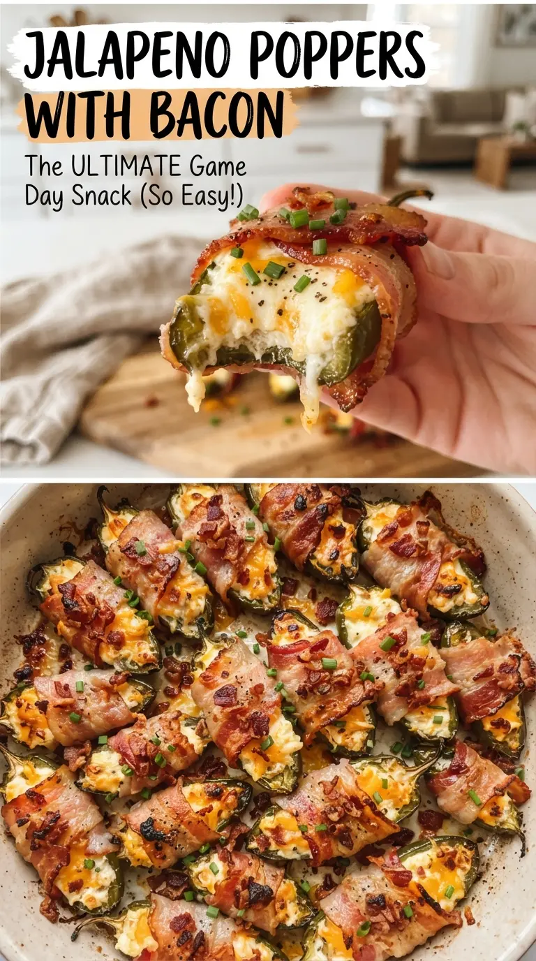 Jalapeno Poppers with Bacon crispy cheesy spicy