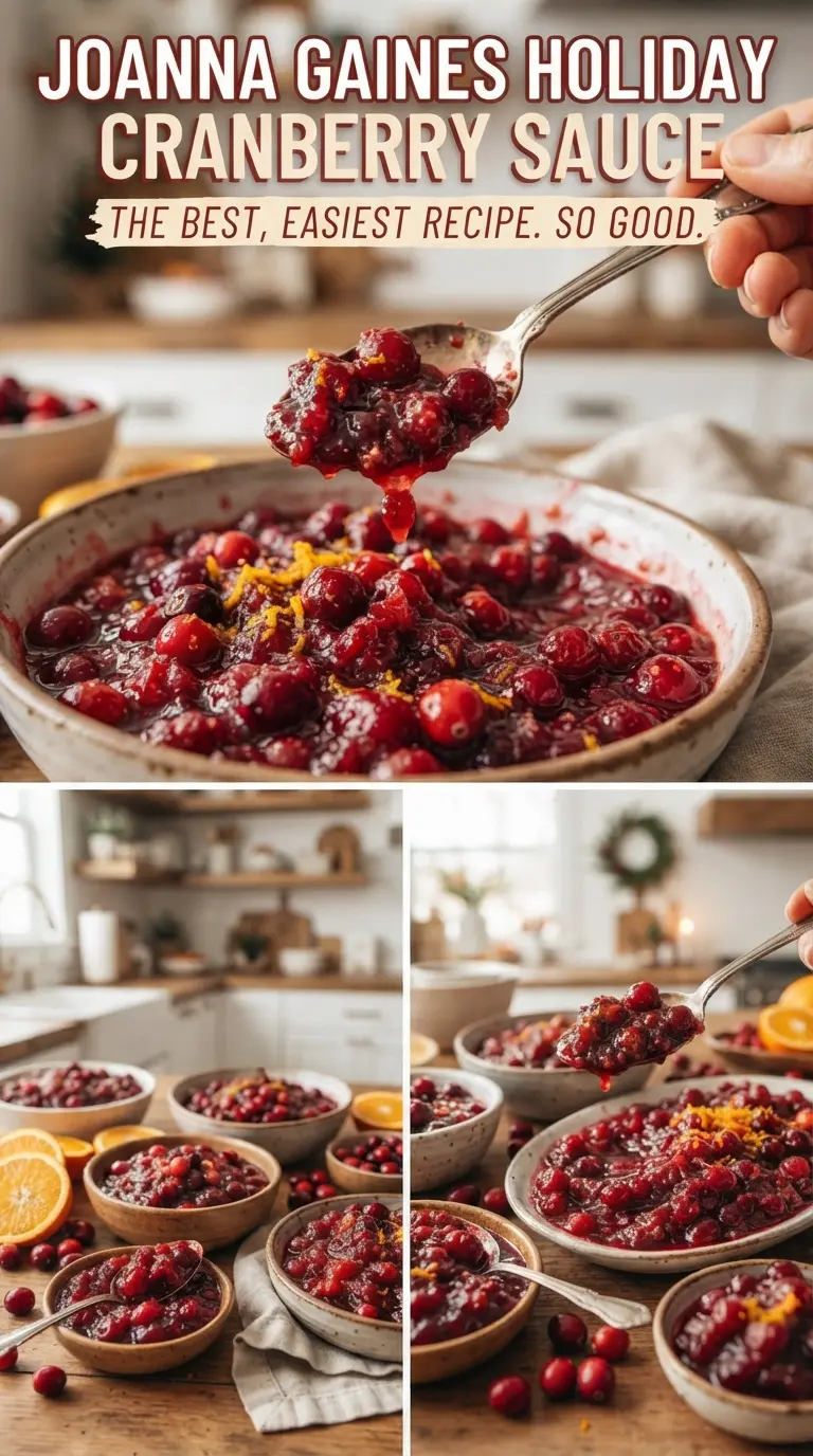 Joanna Gaines Holiday Cranberry Sauce chunky orange pecan
