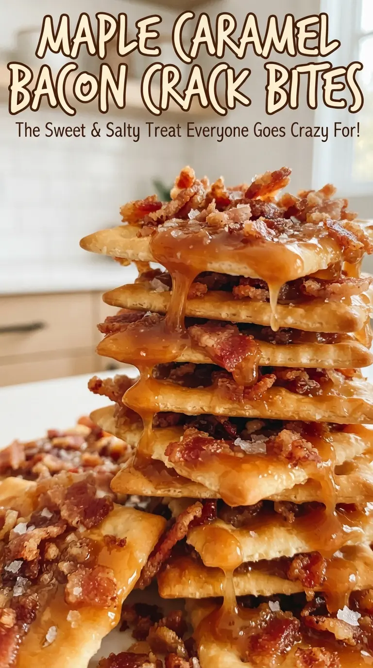 Maple Caramel Bacon Crack Bites crispy sticky savory