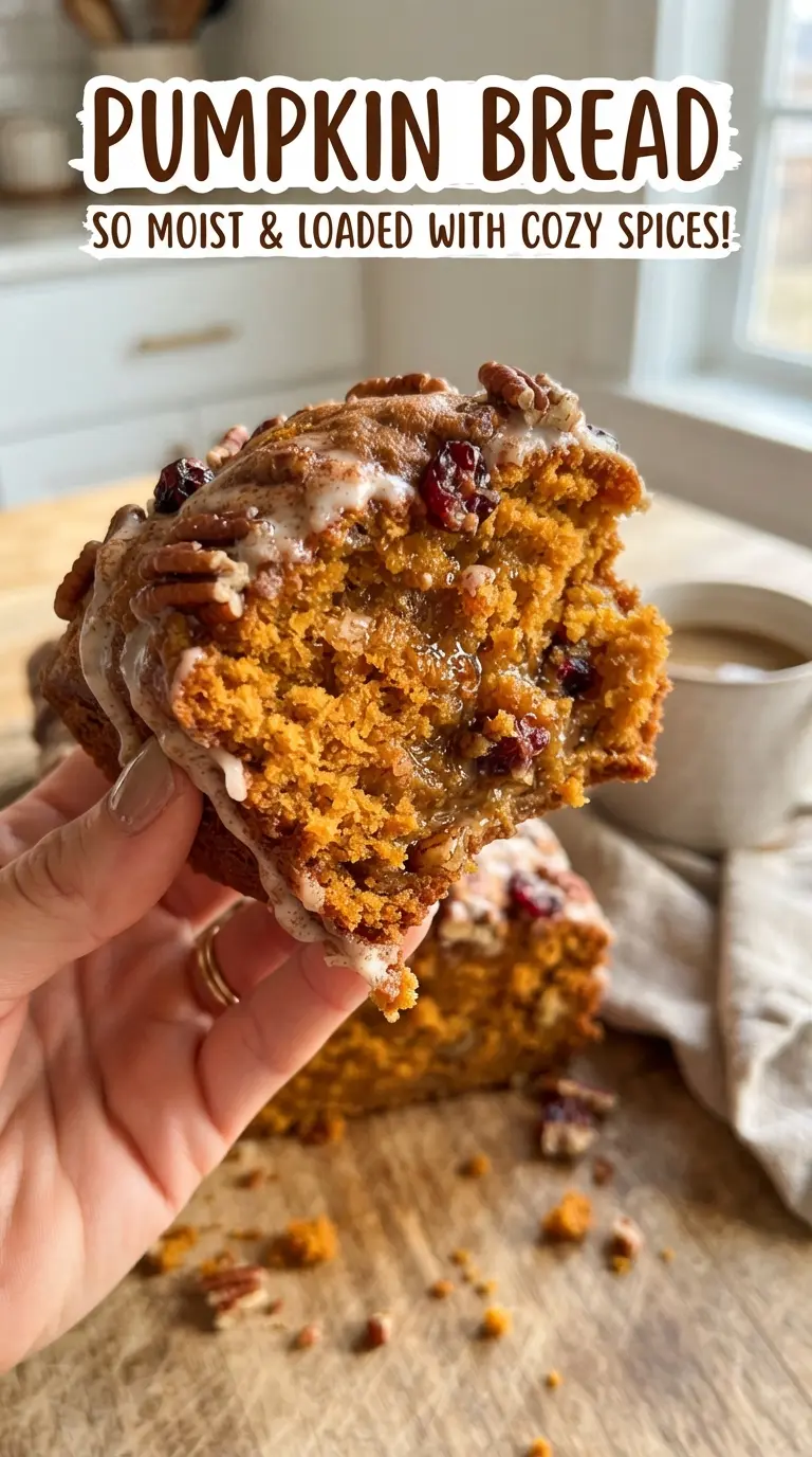 Pumpkin Bread moist spiced loaf