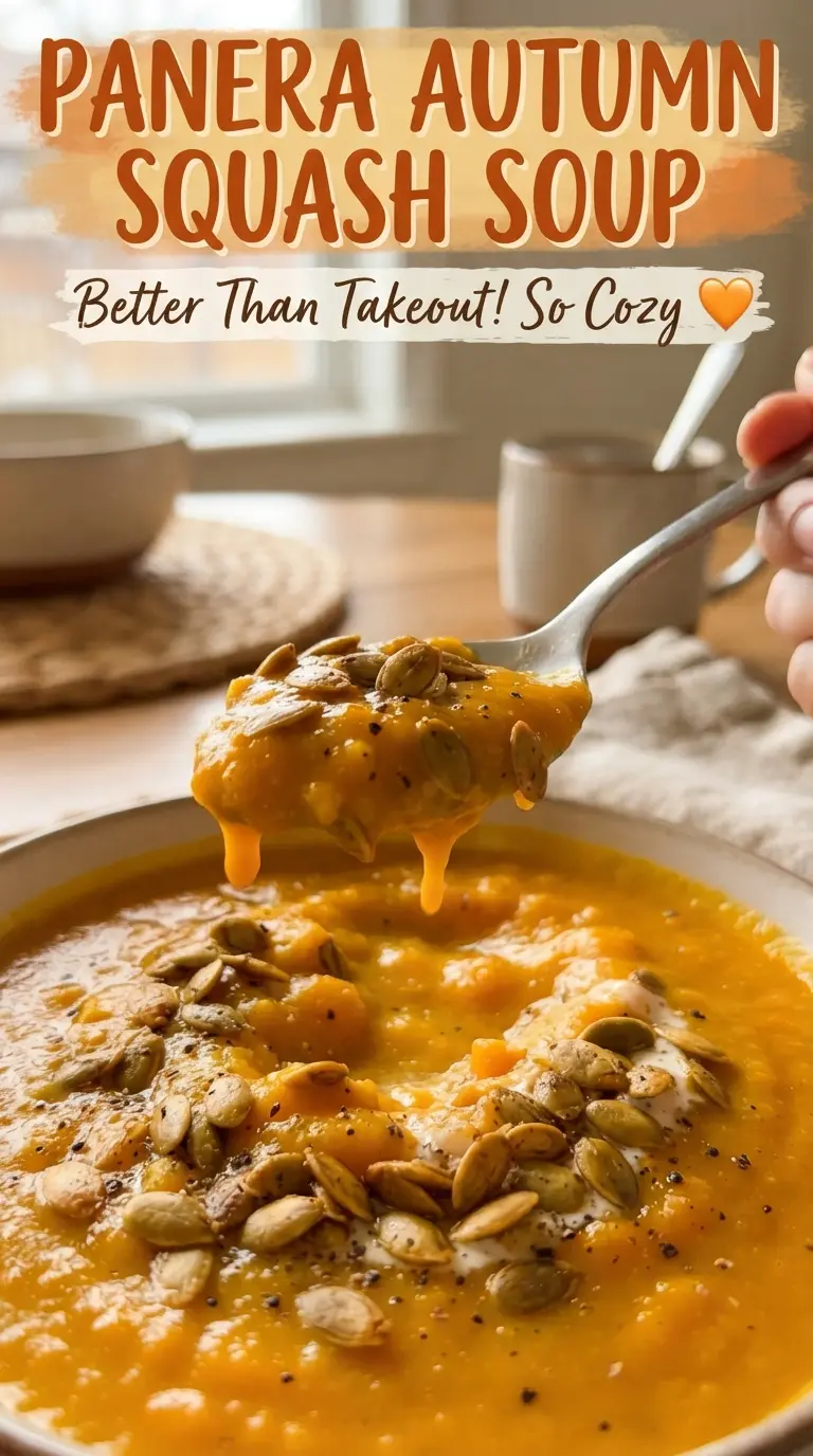 Panera Autumn Squash Soup creamy spiced