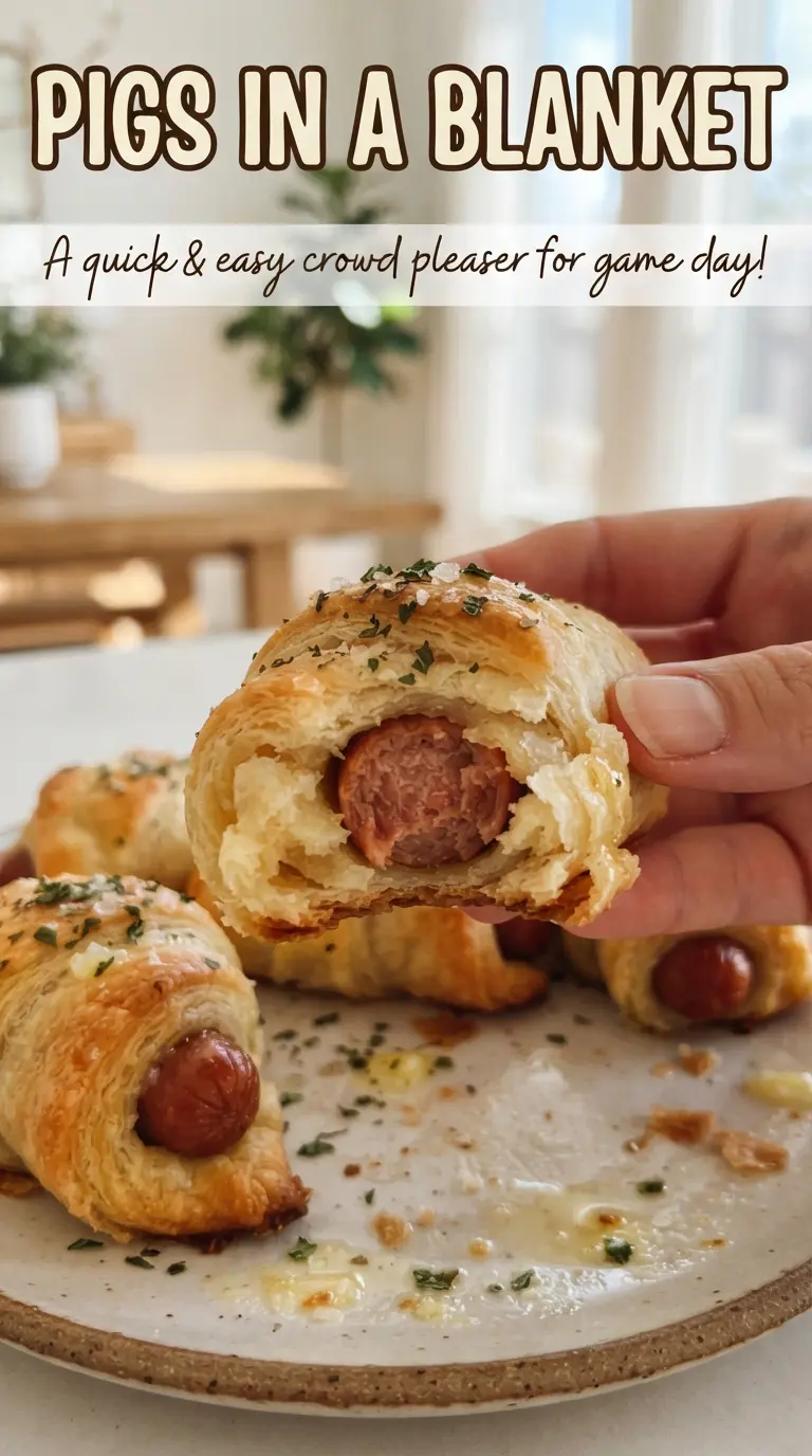Pigs in a Blanket golden flaky savory
