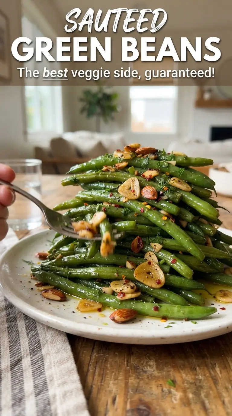 Sauteed Green Beans bright garlicky lemon