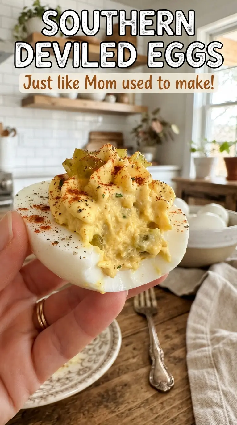 Southern Deviled Eggs creamy paprika chives