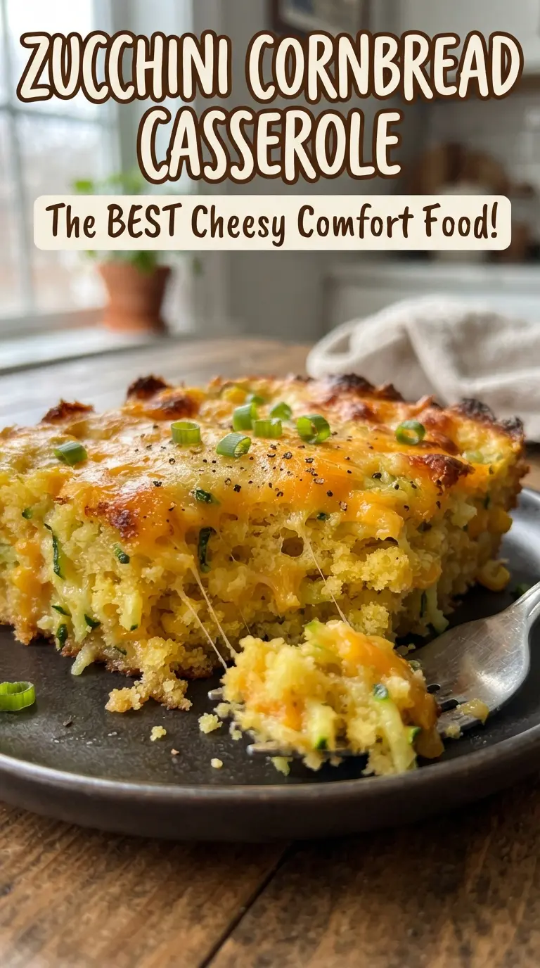 zucchini cornbread casserole cheesy golden